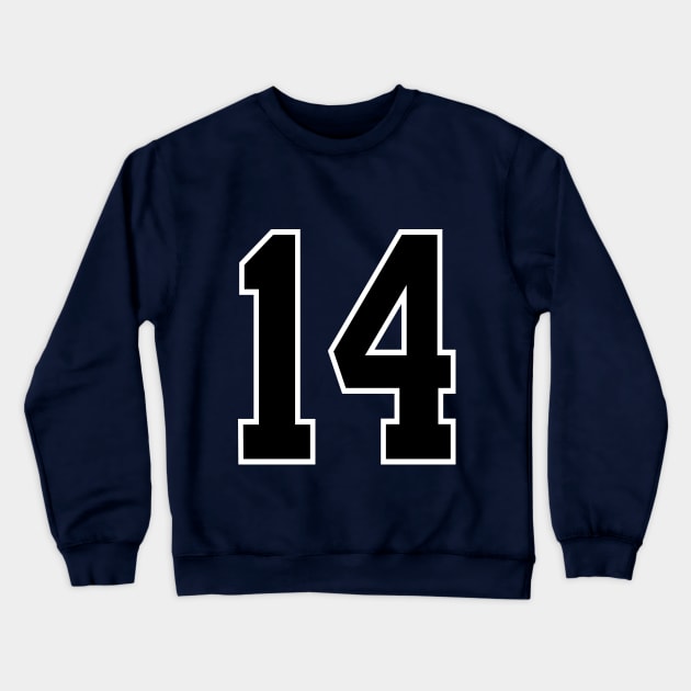 Number 14 Crewneck Sweatshirt by colorsplash